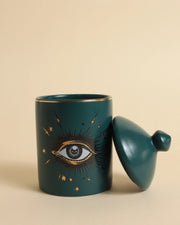 Bowe Evil Eye Citrus Candle in Forest Green
