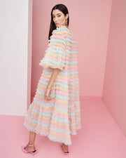 BLAIZ Celia B Vinci Multi Stripe Midi Dress