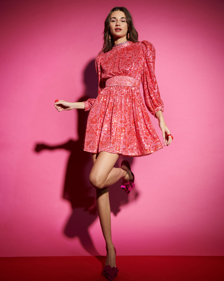 Cotalba Red and Pink Dress