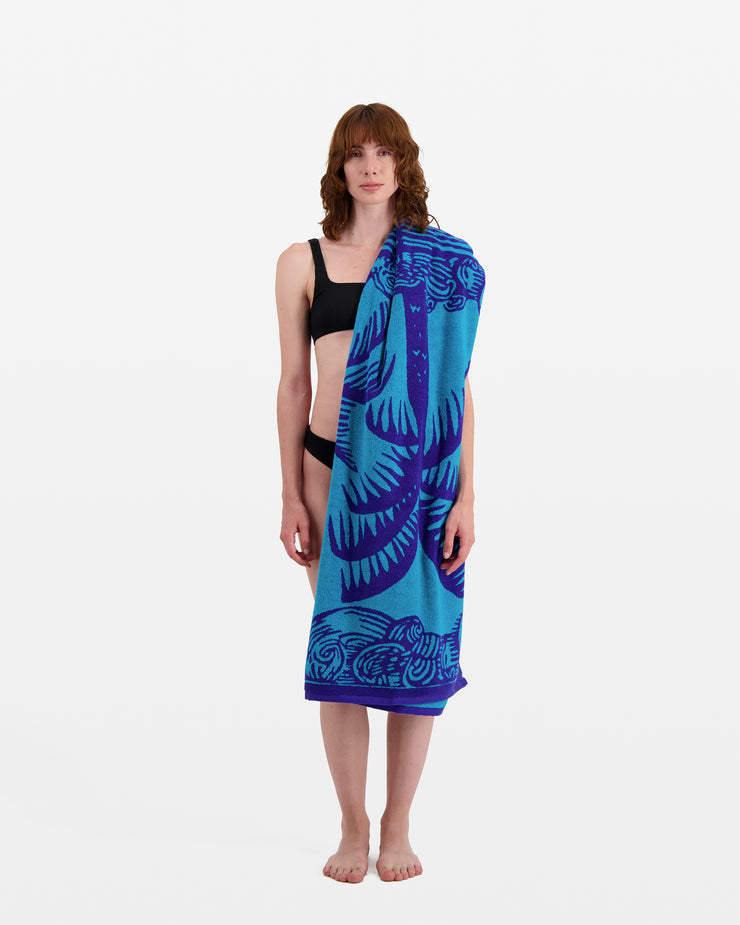 BLAIZ Inoui Editions Dufy Poulpe Blue Beach Towel