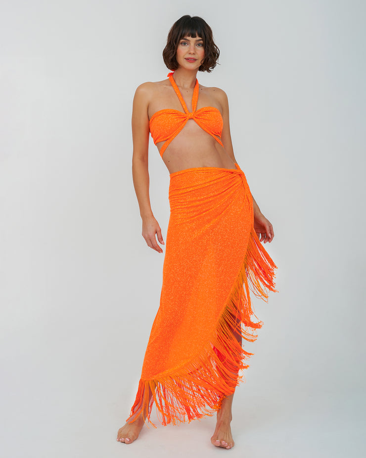 Blaiz Pitusa Tangerine Sarong Skirt