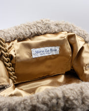BLAIZ Maria La Rosa Game Boucle Braid Natural Clutch Bag