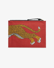 BLAIZ Inoui Editions Mykonos Leopard Terracota Pouch Bag