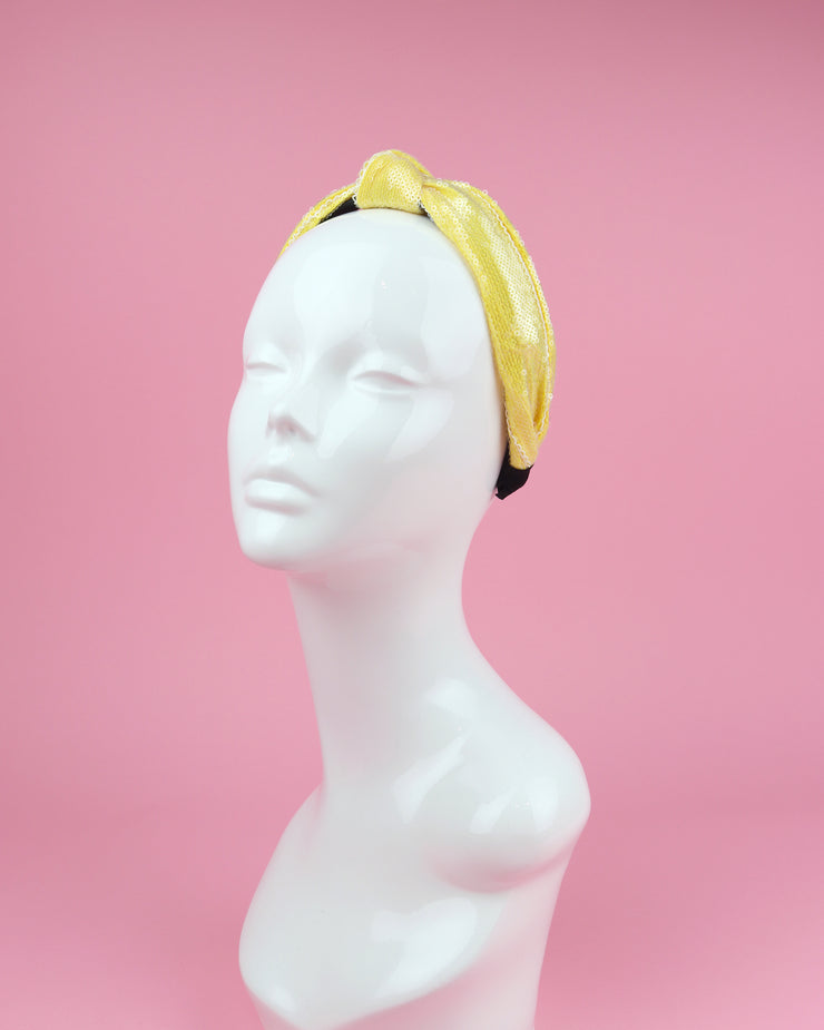 227 | BLAIZ | Yellow Sequin Headband