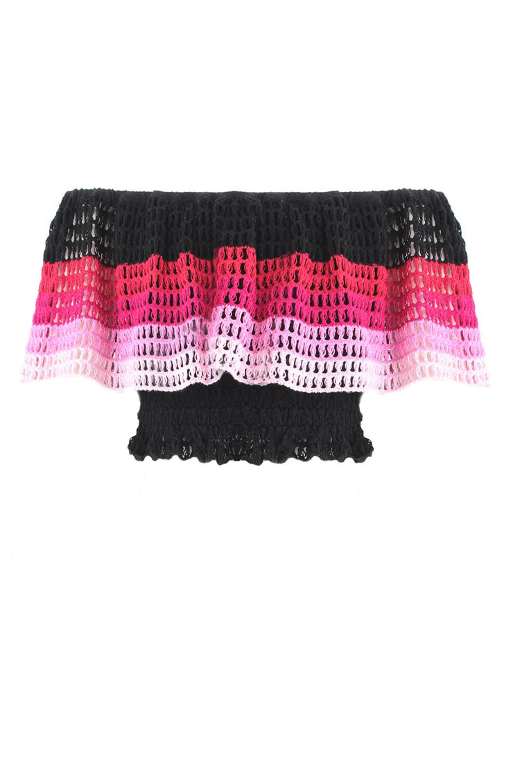 CECILIA PRADO | BLAIZ | Crochet Knit Cropped Top