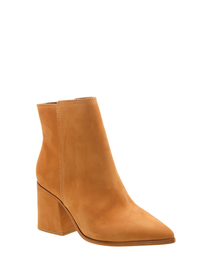 SCHUTZ | BLAIZ | Tan Leather Ankle Boots Block Heel