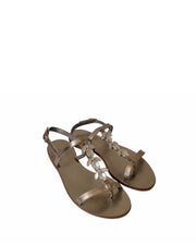 ANAS | BLAIZ | Chrome Embellished Leather Sandals