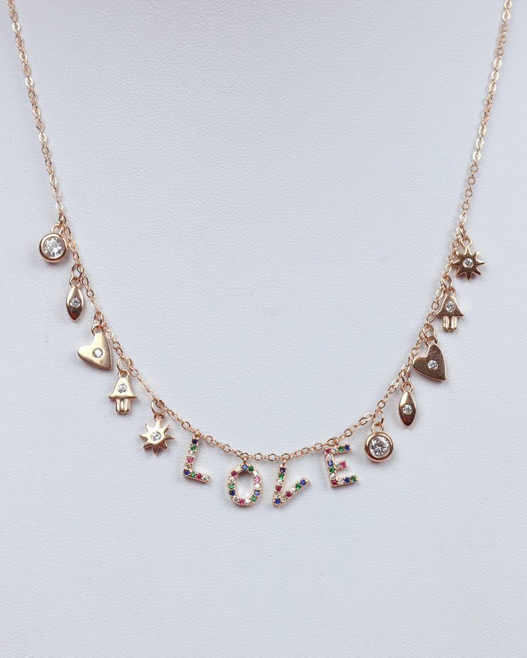 227 | BLAIZ | Love Rose Gold Necklace