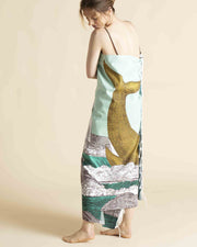 Blaiz Inoui Editions Simone Whale Turquoise Fouta Towel