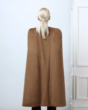 Blaiz Hera Concept Camel Hera Cape Belted Coat