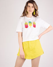 Blaiz Animale Sarja Yellow Meadow Mini Skirt