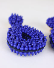 Blaiz 227 Cobalt Blue Beaded Earrings