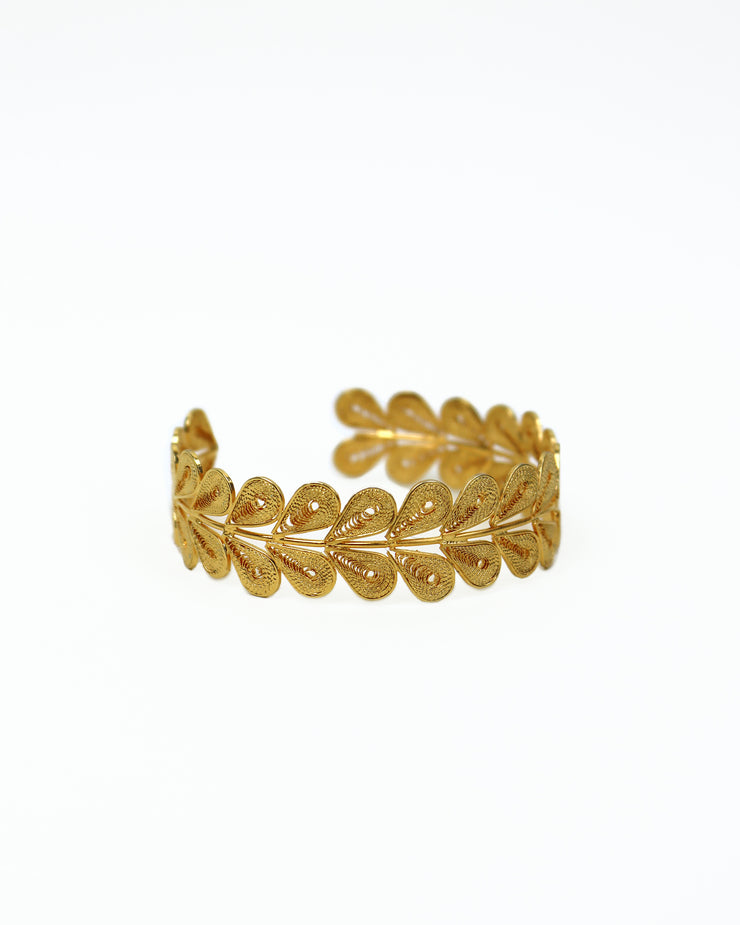 Blaiz Denise Nader Gold Leaf Wrap Bracelet