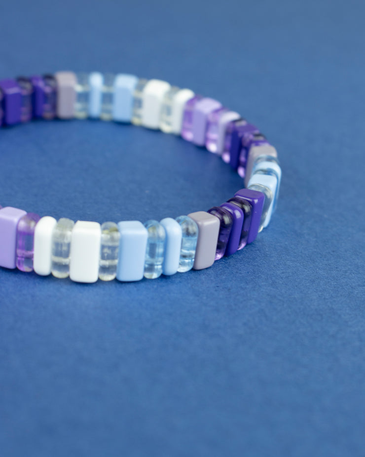 Blaiz 227 Lilac Blue Translucent Enamel Bracelet