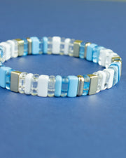 Blaiz 227 Baby Blue Translucent Enamel Bracelet