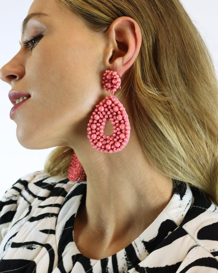 Blaiz 227 Pink Beaded Earrings