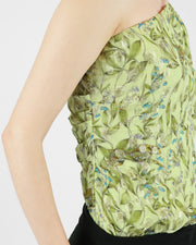 Blaiz Arara Valentina One-Shoulder Ethereal Green Lurex Blouse