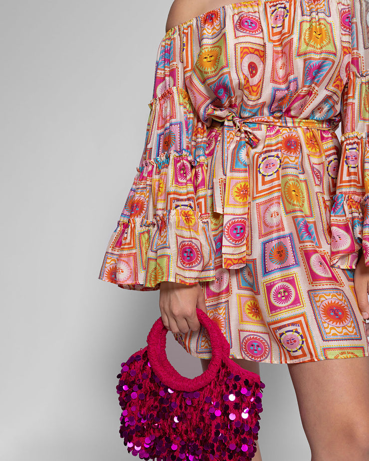 BLAIZ Sundress Adina Ibiza Print Mini Dress