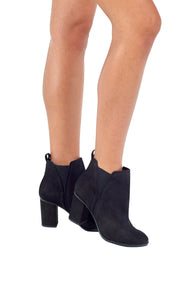 SCHUTZ | BLAIZ | Black Leather High Heeled Ankle Boots