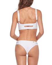 MALAI | BLAIZ | White Dana Bikini Top