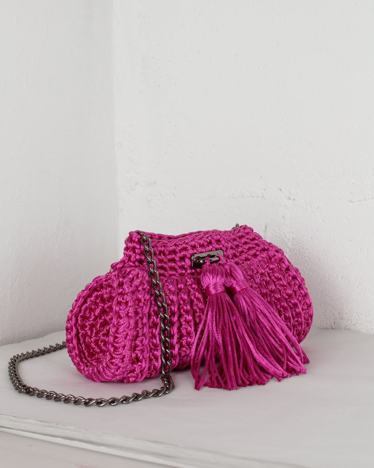 LADI FOR BLAIZ | BLAIZ | Pink Crochet Cross-Body Bag