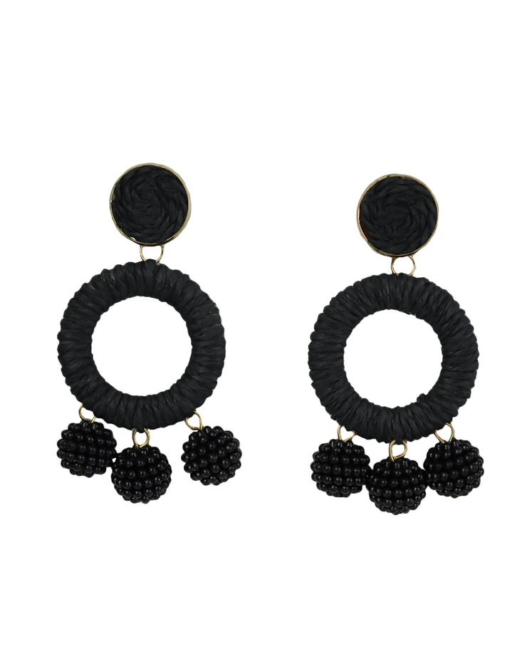 Blaiz 227 Black Bobble Earrings