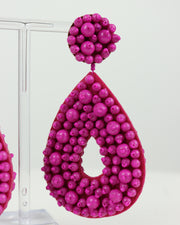 Blaiz 227 Fuchsia Beaded Earrings