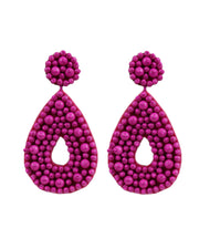 Blaiz 227 Fuchsia Beaded Earrings