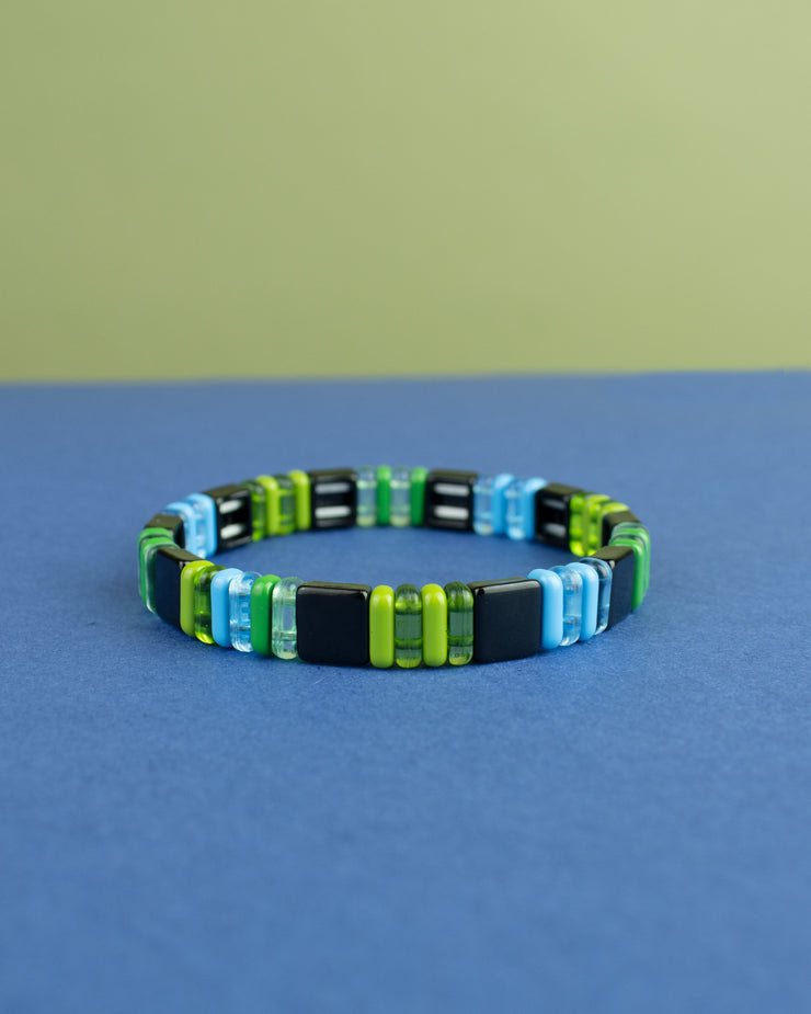 Blaiz 227 Blue Green Translucent Enamel Bracelet