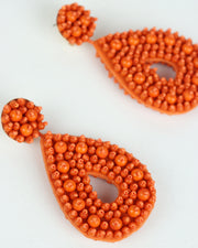 Orange Beaded Earrings™