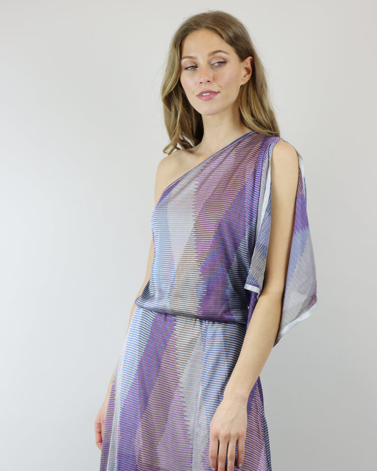 BLAIZ | Cecilia Prado Purple Disco Asymmetric Dress