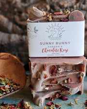 BLAIZ Sunny Bunny Garden's Chocolate Rose Soap Bar