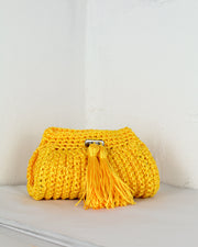 LADI FOR BLAIZ | BLAIZ | Yellow Crochet Cross-Body Bag